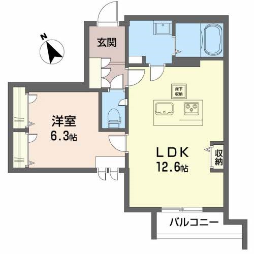 ロイヤルコートハウス 102号室 間取り
