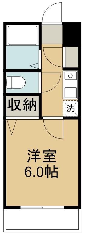 グリーンフォレストあさみ 106号室 間取り