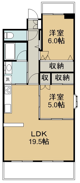 ソフィア天神山 607号室 間取り