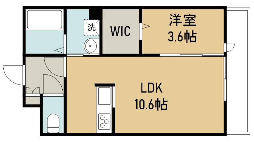 ロータス大和町 間取り図