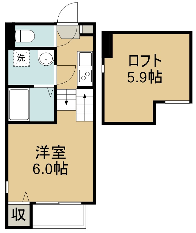 アンバーコート原町 間取り図