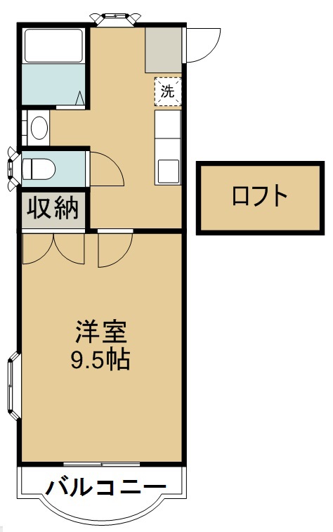 ホワイトキャッスル遠見塚１４番館 間取り図