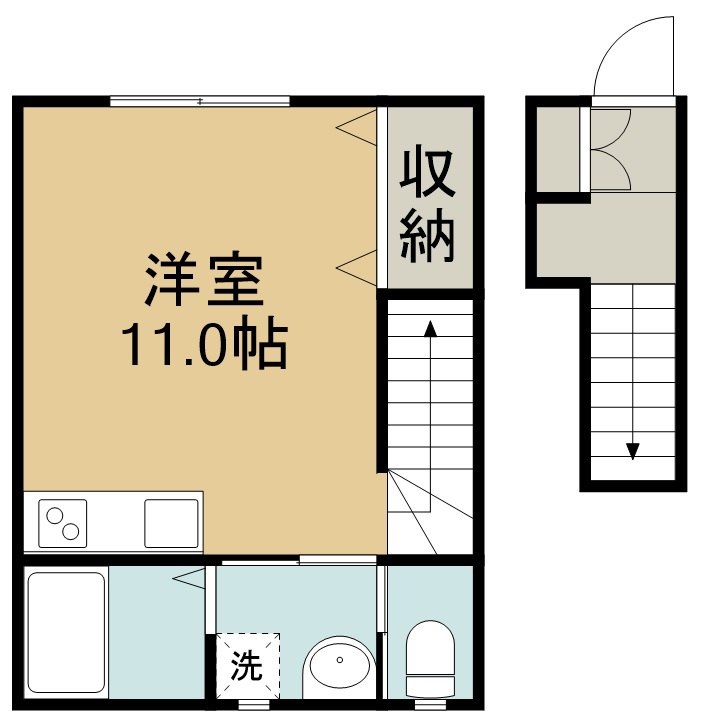 フォワード連坊 間取り図