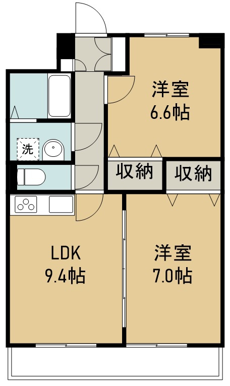 パインイーストⅠ 間取り図