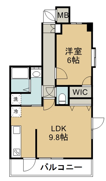 サンヴァーリオ新田駅前Ⅵ 501号室 間取り