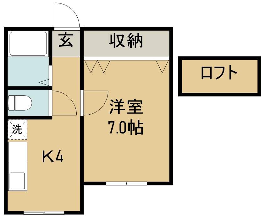 ホワイトキャッスル４１番館 間取り図