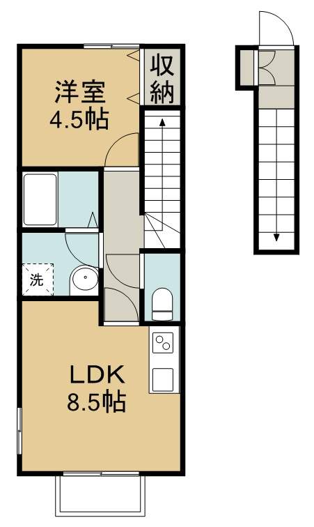 サムズアップⅠ 間取り図