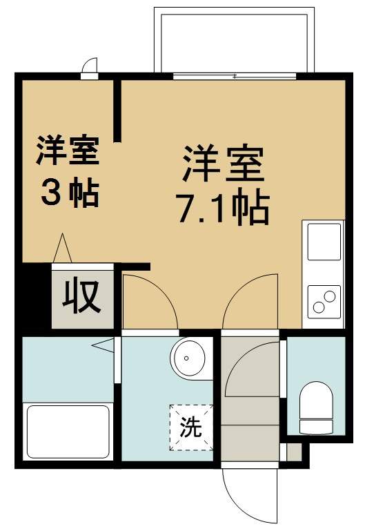 メリディアンなないろの里　参番館 間取り図