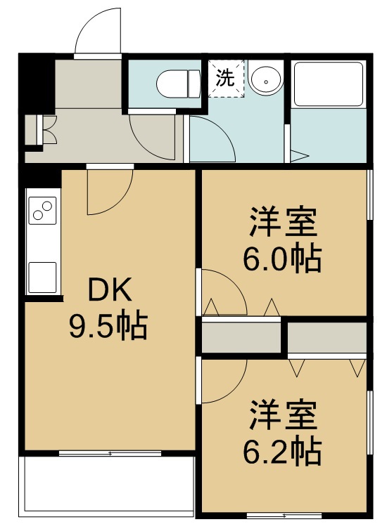 メリディアンなないろの里　四番館 間取り図