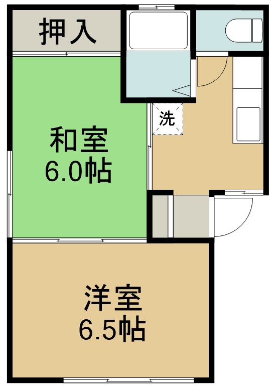 七曲ハイツⅡ 間取り図
