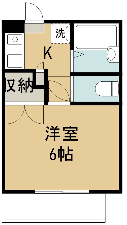 コーディアルハウス一本杉町 107号室 間取り