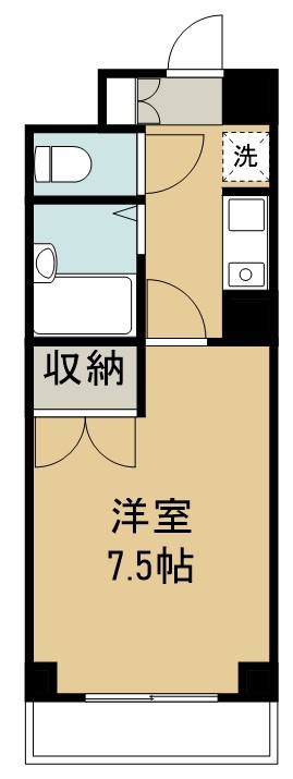 リエス若林 206号室 間取り
