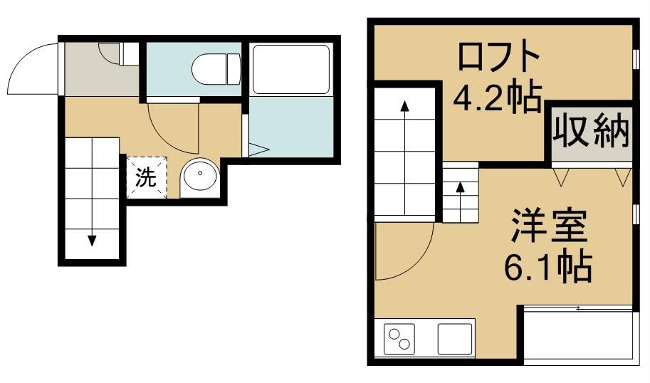ＲＩＺＥＳＴ東仙台 102号室 間取り