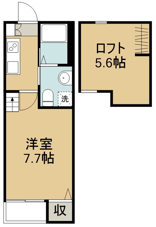 ミニステラ 203号室 間取り