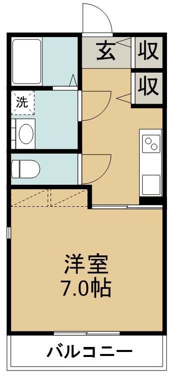 ＳＡＫＵＲＡ　ＨＩＬＬＳ　Ⅰ 301号室 間取り