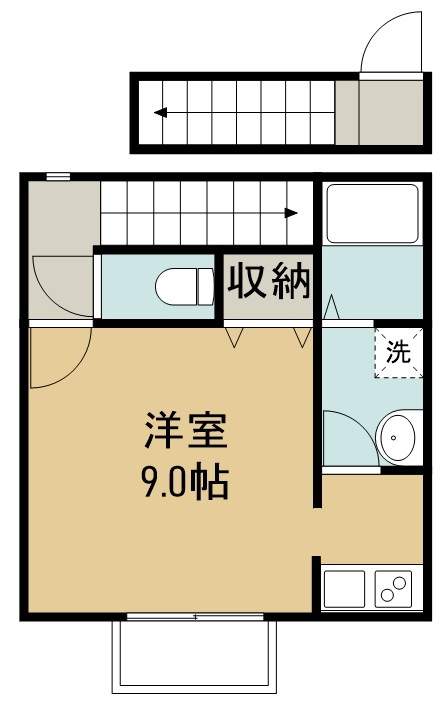 ジャンセン苦竹 間取り図
