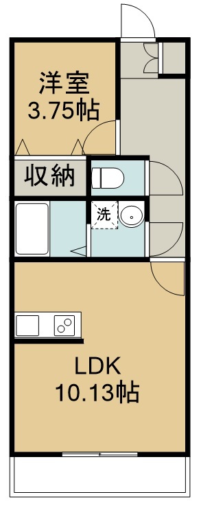 ポミエ・ＬｕＬｕ中倉 間取り図