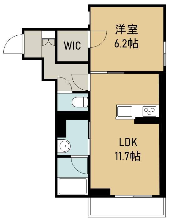 ｃｏｃｏ　ｍａｉｓｏｎ 202号室 間取り