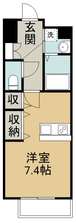 アークデュオ仙台苦竹 207号室 間取り