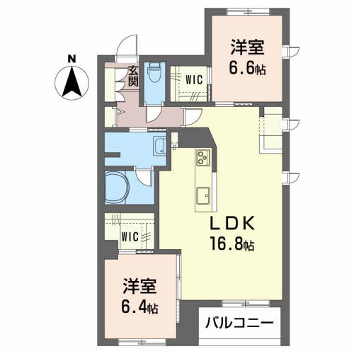 オリゾンⅢＤ 302号室 間取り