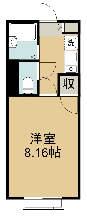 メゾン萩野町 209号室 間取り