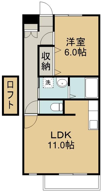 キャステール砂押Ⅱ 間取り図