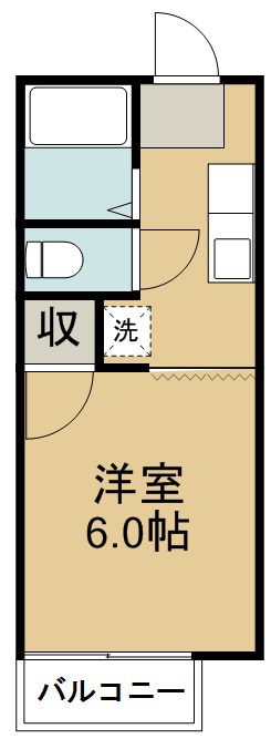 キャステール鹿野Ｂ 間取り図
