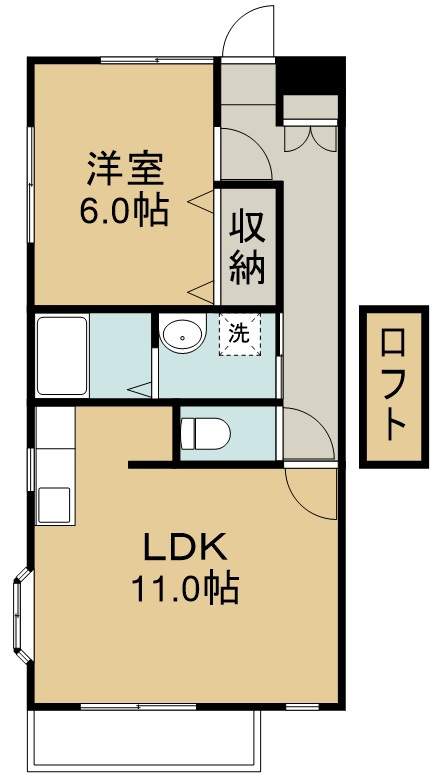キャステール砂押Ⅱ 間取り図