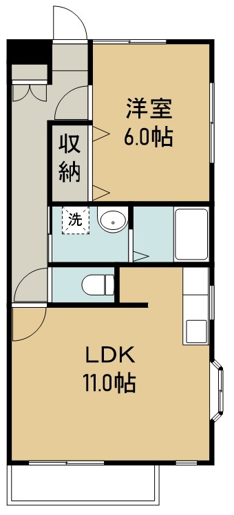 キャステール砂押Ⅱ 間取り図
