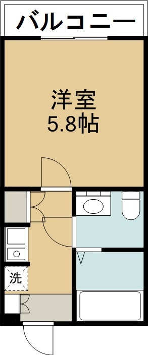 αＮＥＸＴ塩釜 405号室 間取り
