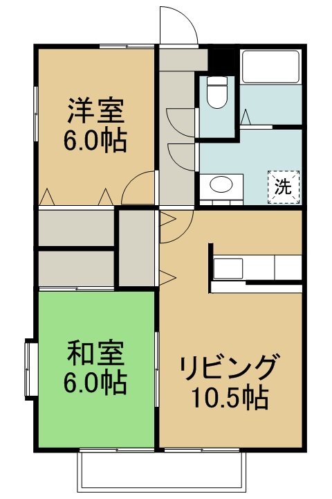 プレールⅠ 201号室 間取り