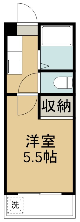 ｓａｃｈｕ　ａｐａｒｔｍｅｎｔ 301号室 間取り
