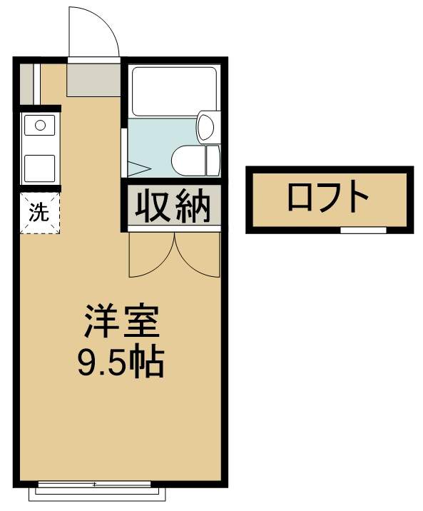 山建 101号室 間取り