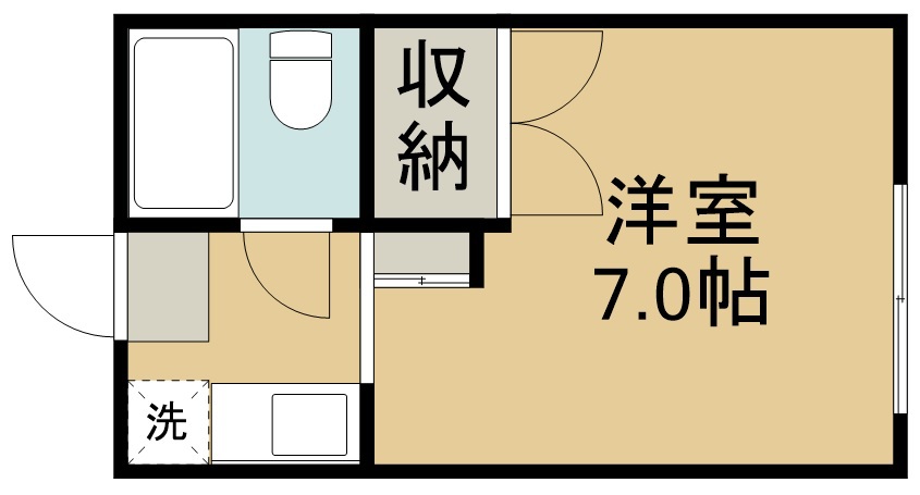 クレール小林 303号室 間取り