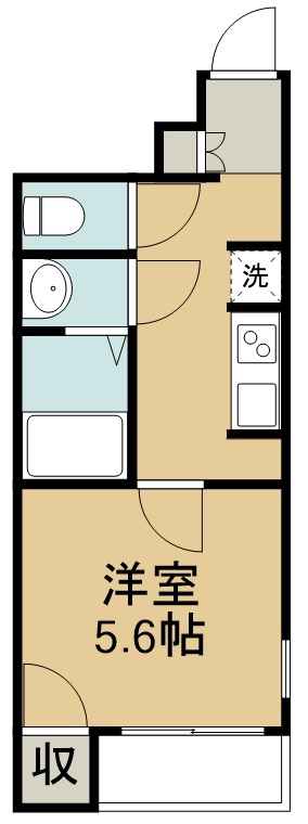 仙港ＳＫＹ 105号室 間取り