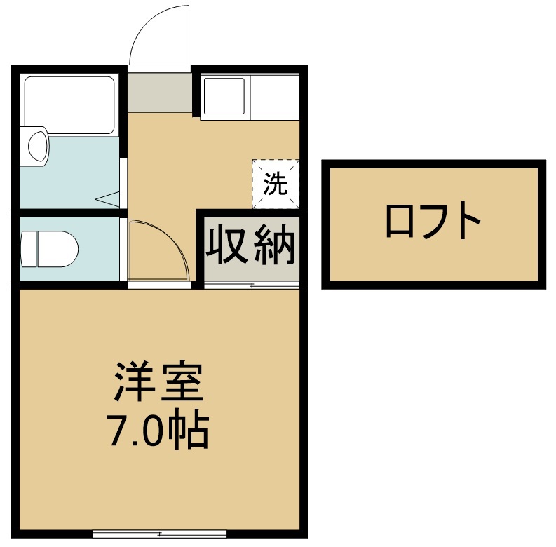 メゾンＹＫ五輪 101号室 間取り