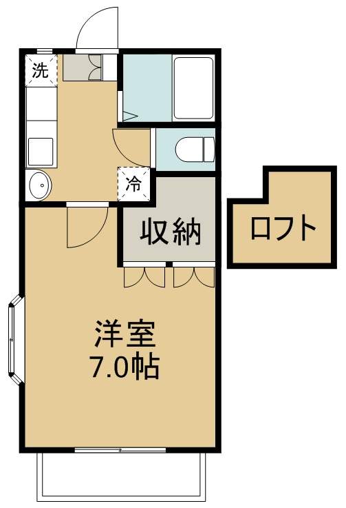 ケニーコートⅠ 101号室 間取り