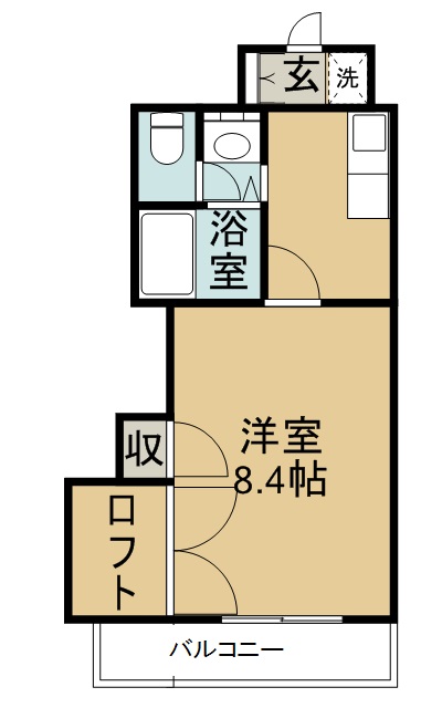 メゾンドール館町Ⅱ 105号室 間取り