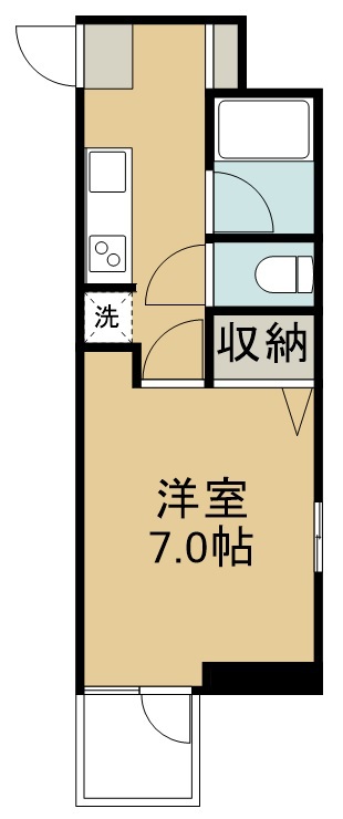 フラットリア仙台駅東 306号室 間取り