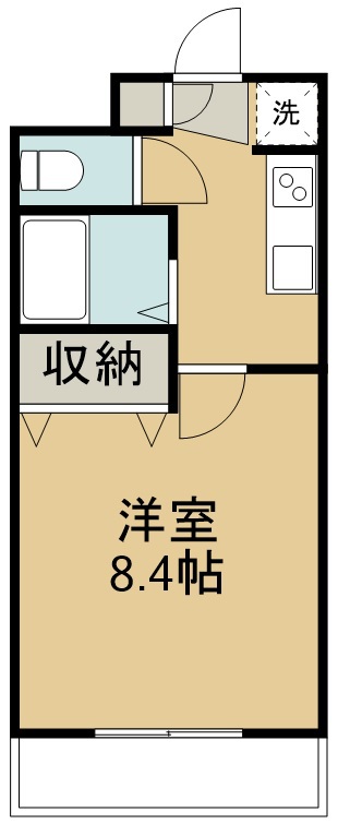 シティーコートＦｕｋｕｊｙｕ 206号室 間取り