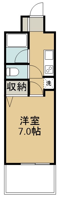 フラットリア仙台駅東 1002号室 間取り