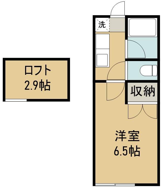 フリーダムヒル白鳥Ａ棟 205号室 間取り