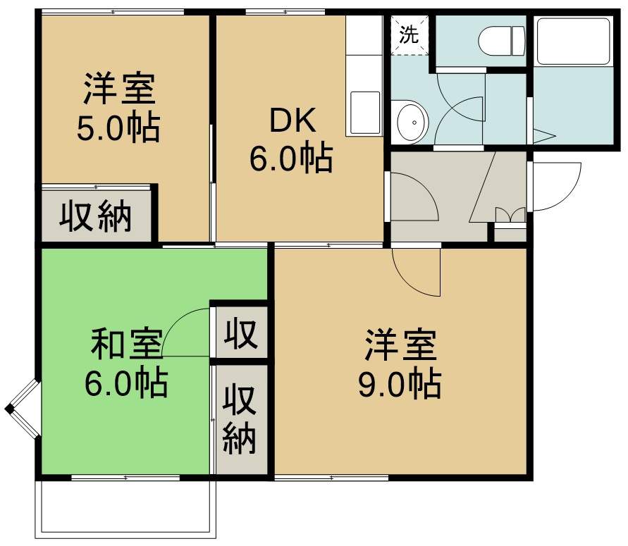 フレグランス栄Ａ棟 間取り図