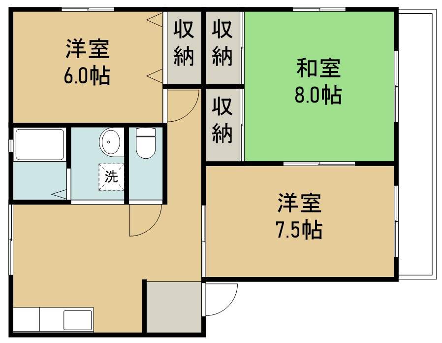 ハイツＫＳ 101号室 間取り