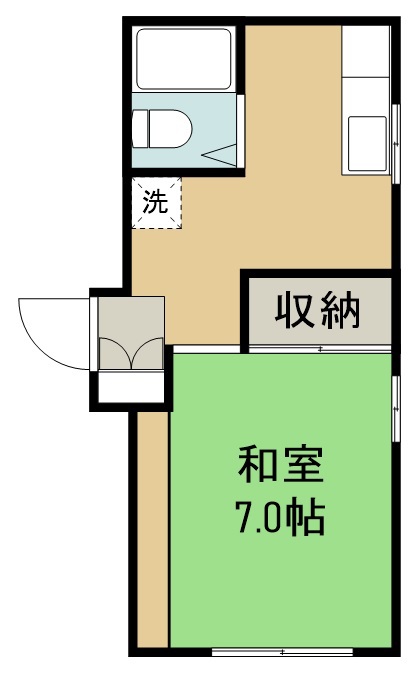 コーポ翔 202号室 間取り