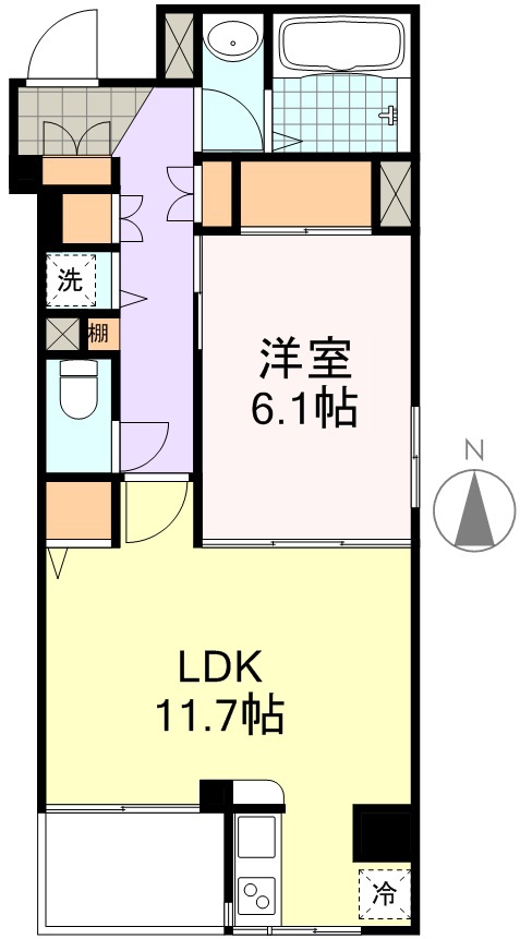 ガーネットヒルズ本町 間取り図
