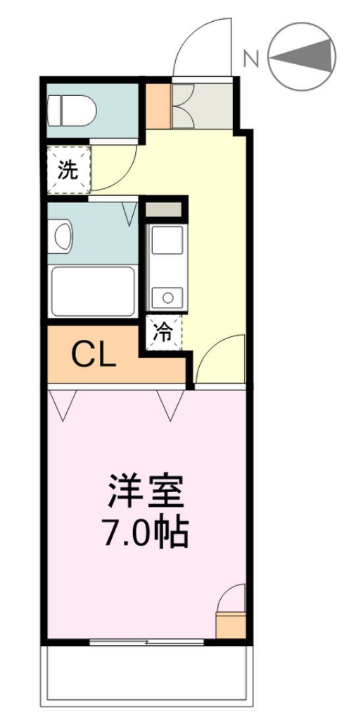 リバーシティ上杉 1103号室 間取り