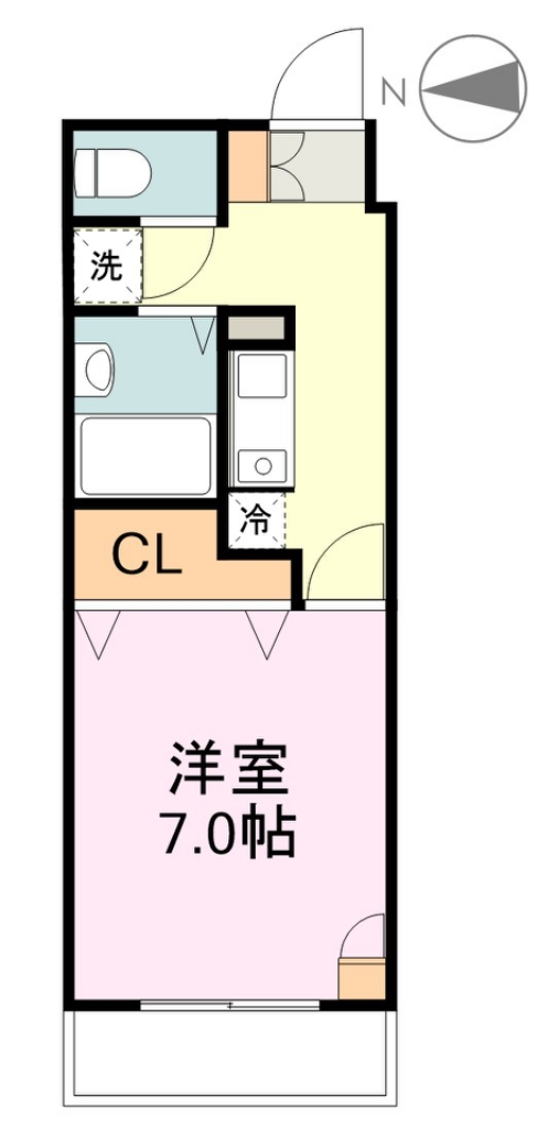 リバーシティ上杉 1104号室 間取り