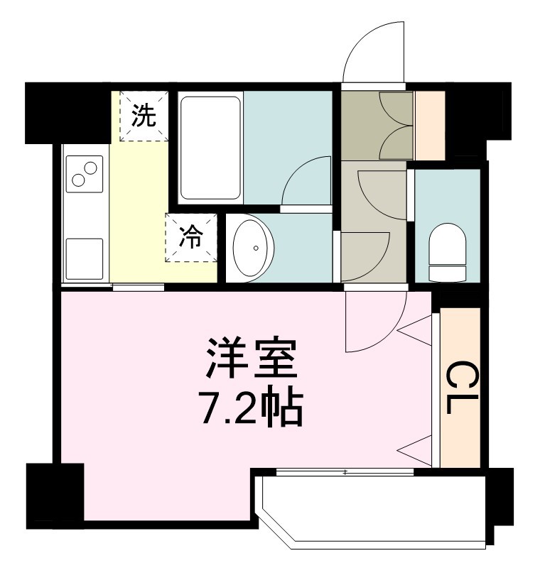 ラピス雨宮 506号室 間取り