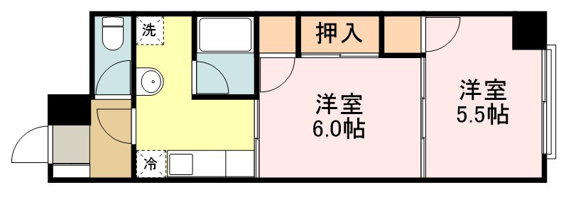 第七旭コーポラス 間取り図